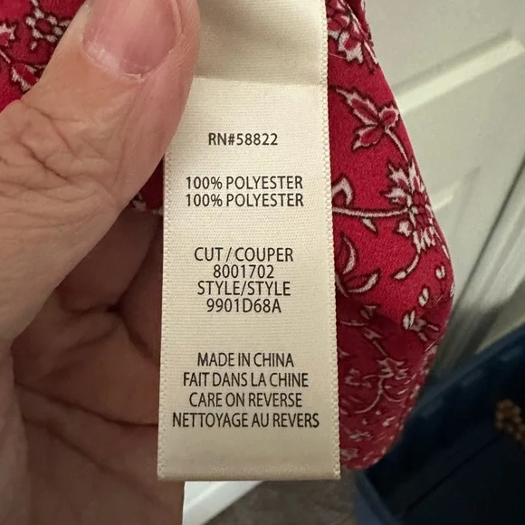 NWT Max Studio red mid-length dress - Picture 7 of 8